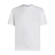 Etro Broderad logga vit t-shirt White, Herr