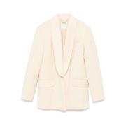 Zimmermann Illustration Shawl Tux Jacket Tea Beige, Dam