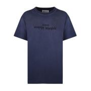 Maison Margiela Blå T-shirt med unik stil Blue, Herr