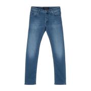 Hand Picked Skinny Cut Denim Jeans Blue, Herr