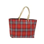 Burberry Vintage Pre-owned Nylon handvskor Red, Dam