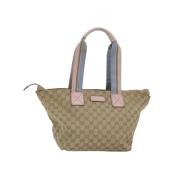 Gucci Vintage Pre-owned Canvas totevskor Beige, Dam