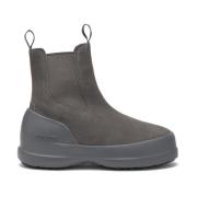 Moon Boot Grå Mocka Slip-On Stövlar Gray, Herr