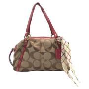 Coach Pre-owned Pre-owned Canvas handvskor Brown, Dam