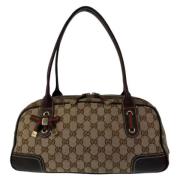 Gucci Vintage Pre-owned Canvas gucci-vskor Brown, Dam