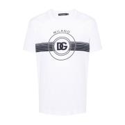 Dolce & Gabbana Stilren Grafisk T-shirt White, Herr