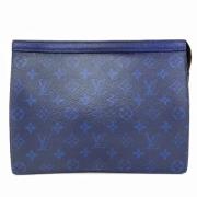 Louis Vuitton Vintage Pre-owned Canvas kuvertvskor Blue, Dam