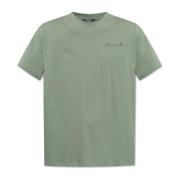 Balmain T-shirt med broderad logotyp Green, Herr