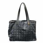 Chanel Vintage Pre-owned Canvas chanel-vskor Black, Dam