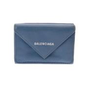 Balenciaga Vintage Pre-owned Laeder plnbcker Blue, Unisex