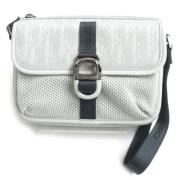 Dior Vintage Pre-owned Canvas crossbodyvskor Gray, Dam