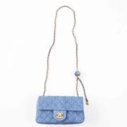 Chanel Vintage Pre-owned Canvas chanel-vskor Blue, Dam