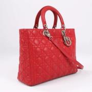 Dior Vintage Pre-owned Laeder handvskor Red, Dam