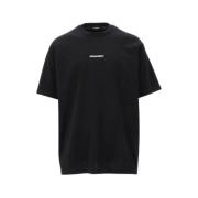 Dsquared2 Svart Bomull T-shirt Black, Herr