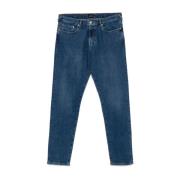 Paul Smith Blå Denim Jeans Tapered Ben Blue, Herr