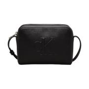 Calvin Klein Skulpterad Kameraväska Black, Dam