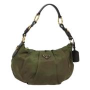 Prada Vintage Pre-owned Nylon prada-vskor Green, Dam