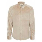 Drykorn Cordskjorta med Button-Down Krage Beige, Herr