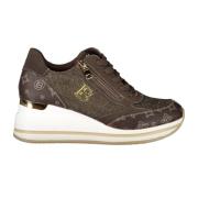 Laura Biagiotti Brun Sportig Sneakers med Sidoficka Brown, Dam