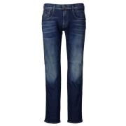 Replay Blå Jeans Stilfull Modell Blue, Herr