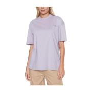 Calvin Klein Backphotoprint T-shirt i violett Purple, Dam