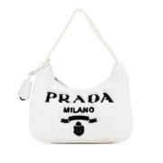 Prada Vintage Pre-owned Tyg prada-vskor White, Dam