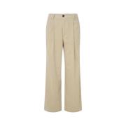 Pepe Jeans Modern Bomullsbyxor Beige, Dam