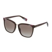 Furla Brun Acetat Solglasögon Degraded Standard Brown, Dam