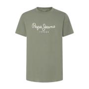 Pepe Jeans Herr Rund Hals T-shirt Green, Herr