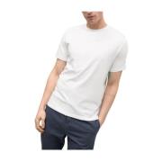 Ecoalf Vit Herr Klassisk Rund Hals T-shirt White, Herr