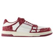 Amiri Laeder sneakers Red, Dam