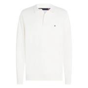 Tommy Hilfiger Pima ORG CTN Cashmere Sweater White, Herr