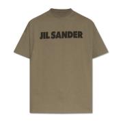 Jil Sander T-shirt med logotyp Green, Herr