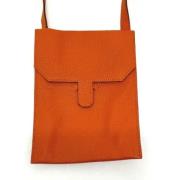 Hermès Vintage Pre-owned Canvas axelremsvskor Orange, Dam