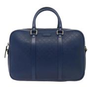 Gucci Vintage Pre-owned Laeder portfljer Blue, Dam