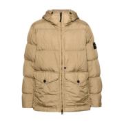 Stone Island Stiliga Stone Coats Kollektion Brown, Herr