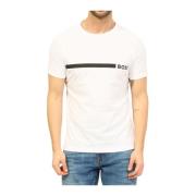 Hugo Boss Herr Slim Fit Tryckt T-shirt White, Herr