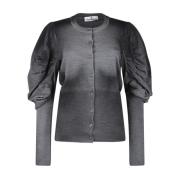 Vivienne Westwood Grå Eli Cardigan med Orb Logo Gray, Dam