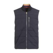 PS By Paul Smith Navy Hybrid Down Gilet Blue, Herr