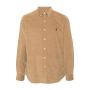 Ralph Lauren Manchesterskjorta i Corduroy Brown, Herr