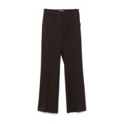 Samsøe Samsøe Brun Twill Byxor Brown, Dam