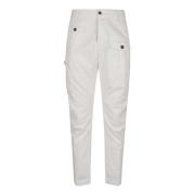 Dsquared2 Vit Cargo Byxor för Män White, Herr