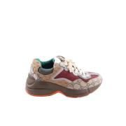 Gucci Vintage Pre-owned Laeder sneakers Multicolor, Dam