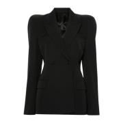 Balenciaga Svart Ull Blazer Elegant Klassisk Design Black, Dam