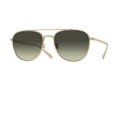 Oliver Peoples Rivetti Titan Solglasögon Grön G-15 Yellow, Herr