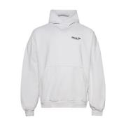 Balenciaga Vit Huva Tröja Med Broderad Logotyp White, Dam