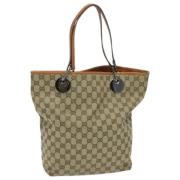 Gucci Vintage Pre-owned Canvas gucci-vskor Beige, Dam