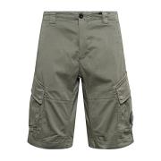 C.p. Company Stiliga Bermuda Shorts för Män Green, Herr