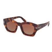 Tom Ford Stiliga solglasögon för modeentusiaster Brown, Unisex