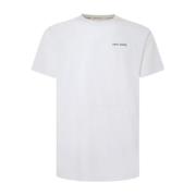 Pepe Jeans Minimalistisk Nautisk Design T-shirt White, Herr